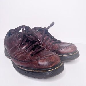 Vintage Dr. Marten Brown Leather Lace Up Oxfords Size 10 Women’s Chunky
